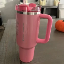 Stanley Quencher 2.0 vakuumisolerad tumlare i rostfritt stål med lock och sugrör 30 oz/40 oz termisk resemugg kaffe varm kopp