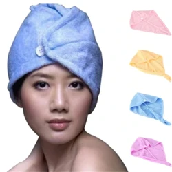 Zábal na vlasy z mikrovlákna uterák na sušenie kúpeľ Spa Head Cap Turban Twist Suchá sprcha Horúca