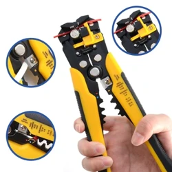 Pinza per cavi Pinza per cavi Spelafili automatica regolabile Pinza per crimpare spelafili multifunzionale Utensile manuale per terminali