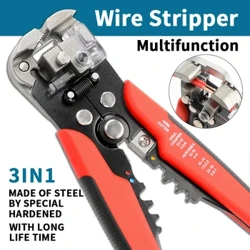 Professionell Elektriker Wire Tool Kabel Drot Stripper Cutter Crimper Automatesch Crimping Stripping Zang