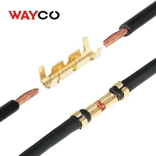 50/100 Hoʻonohonoho U-Shaped Uea Uea Hoʻohui i nā Terminals Crimp No ka Hoʻohui Uea wikiwiki 0.5-1.5mm² A me Heat Shrink Tube Kit