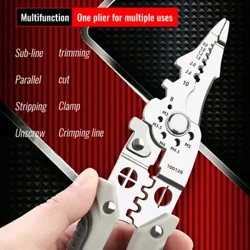เครื่องตัดสายเคเบิล Crimper ปรับอัตโนมัติ Wire Stripper มัลติฟังก์ชั่นปอก CRIMPING คีม Terminal HAND TOOL