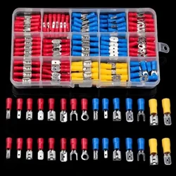 280 st Wire Connector Kit Hane Hona Isolerade terminaler Cold Crimp Terminals Diverse Crimp terminaler Spade Butt Connector Kit