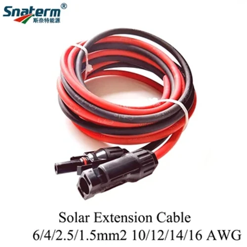 1 Pair weiblech a männlech Single Kapp Solar Extensioun Drot Kabel PV Drot 6/4/2.5/1.5 mm2 Solar PV Kabel 1M 2M 3M 5M 8M 10M Meter