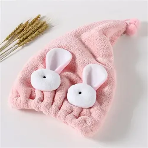 Quick- Hår Handduksmössa Microfiber Tecknad Quick- Hår För Kvinnor Kreativa Badrumstillbehör Kvinnor Hårtorkhatt