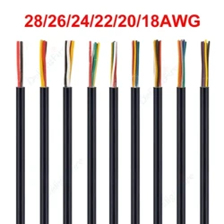 Cavo audio per altoparlanti 2/3/4/5/6/7/8 conduttore 12V cavo automobilistico flessibile elettrico multicore rotondo per altoparlanti a LED