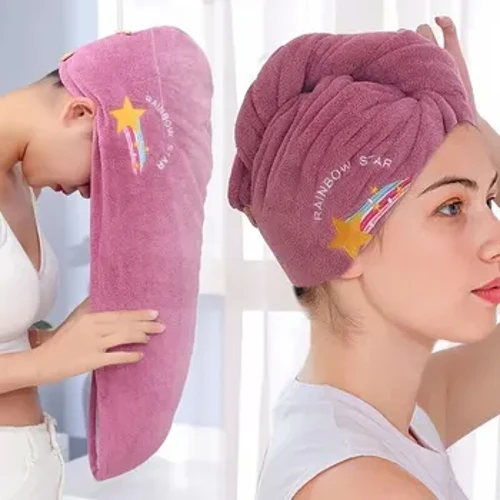 1pc Tez quriydigan soch shlyapasi super changni yutish yumshoq hammom ayollar bosh sochiqlari Qizlar uchun yoqimli soch sochiqlari sochlarini quruq o'rash bonnetlari