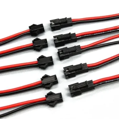 10 Pairs 10cm JST SM 2P 2Pin Plug Socket Kane a me ka wahine Hoʻohui uwea Nā ʻāʻī LED kukui Nā mea hoʻokuʻu hoʻokuʻu Uila wikiwiki.