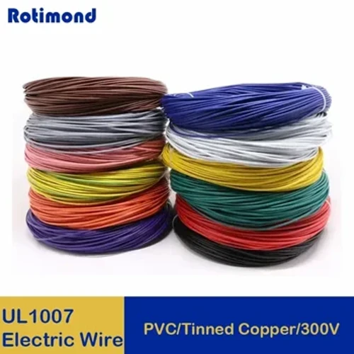 2/10M 30 28 26 24 22 20 18 16 AWG UL1007 Filo elettrico Cavo in rame stagnato isolato in PVC Lampada a LED Linea di illuminazione 300V Multi