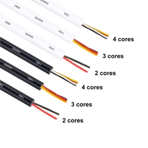 5/10M uaea uaea faaofuofu 28 26 24 22 AWG uaea apa apamemea LED faalautele 2 3 4 Core 12V fetuutuunai UL2464 uaea leo faaeletonika