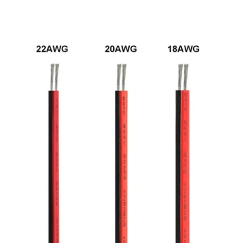 5-100m Intambo Kagesi 2 Iphinikhodi ye-LED Strip Cable Ebomvu Emnyama 5V 12V 2 Core JST Flexible Extension Cable For Lamp Light Bulb