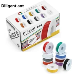 Maishiy DIY yuqori sifatli moslashuvchan silikon sim va kabel 5 rang aralash 1 quti konservalangan sof mis oksidlanishga qarshi