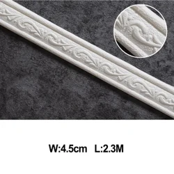 3D Tường Viền Đường Giấy Dán Tường Ván Chân Dây Thắt Lưng Tự Dán Chân Váy Đường 2.3M Xốp Chống Thấm Viền Dải Phòng Khách nhà De