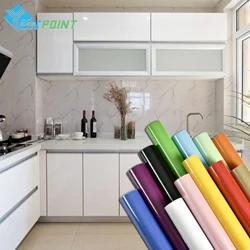 Parelwit DIY Decoratieve Film PVC Zelfklevend Behang Meubelvernieuwing Stickers Keukenkast Waterdicht Behang