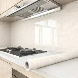 Nhà Bếp Hiện Đại Chống Thấm Nước Và Chống Dầu Dán Tường Đá Cẩm Thạch Hoa Văn Dày Dán DIY Giấy Dán Tường Cho Tủ Bếp