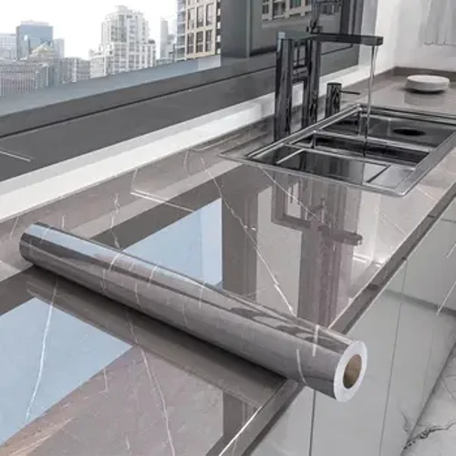 40cm kuchyňské samolepicí tapety na zeď Mramorový vzor PVC bytové dekorace Olejotěsné Vodotěsné luxusní bytové dekorace