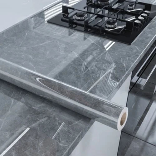 Papel de parede autoadesivo de mármore, 60cm de largura, vinil, à prova d'água, contato para cozinha, filme decorativo, decoração de casa