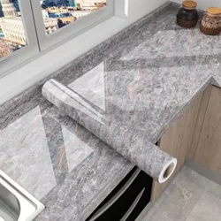 40Cm Chiều Rộng Đá Cẩm Thạch Tự Dính Giấy Dán Tường Vinyl Dán Tường Chống Thấm Nước Tiếp Xúc Giấy Cho Nhà Bếp Trang Trí Bộ Phim Trang Trí Nhà