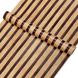 45Cm Cuộn Lớn Trang Trí Nhà Cửa Nền Tường Bàn Tủ Giấy Dán Tường Sọc Gỗ Nhựa PVC Chống Thấm Nước Tự Dán Tường