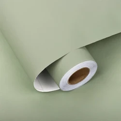 Solid Colour Self Adhesive Wallpapers Inayozuia Maji Chumba cha kulala cha Baraza la Mawaziri Nyumbani Vibandiko vya Ukutani Filamu ya Kuwasiliana na Karatasi Hoteli Mapambo ya Nyumbani