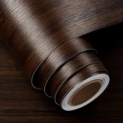 Đen Vân Gỗ Làm Dày Giấy Dán Tường Boeing Phim Nội Thất Tủ Bếp Nhựa PVC Tự Dán Dán Tường Nhà Bếp Giấy Dán Tường Dây Leo