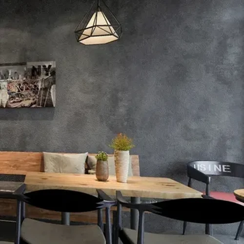 Màu Xám Đậm Vintage Vinyl Tường Bê Tông Hiệu Ứng Giấy Dán Tường Retro Họa Tiết Đồng Bằng PVC Giấy Dán Tường Phòng Ngủ Phòng Khách Nền Trang Trí