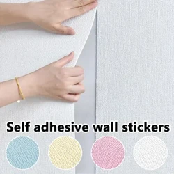 Self Adhesive Imitation Linen Wallpaper Dekorasyon Pagkukumpuni Living Room Bedroom Background Wall Moisture-proof Wallpaper