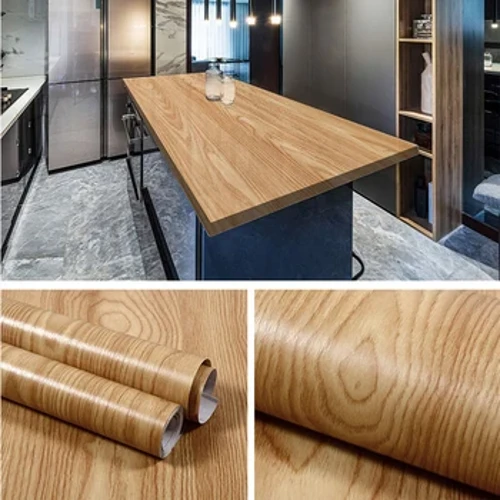 Tự Dính PVC Chống Thấm Nước Hạt Gỗ Giấy Dán Tường Cuộn Dán Bếp Đồ Nội Thất Tủ Quần Áo Bàn Giấy Dán Tường Trang Trí Nhà