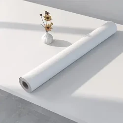 Mattweiße, abziehbare und aufklebbare Tapete, selbstklebend, entfernbarer Wandaufkleber, wasserdicht, Kontaktpapier für Küchenarbeitsplatte