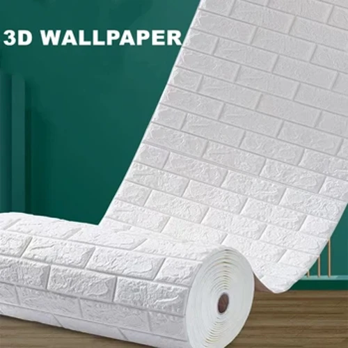 70 cm x 1000 cm 3D Tuğla Duvar Çıkartmaları DIY Dekor Kendinden Yapışkanlı Duvar Kağıdı Çocuk Odası Yatak Odası Mutfak Ev Duvar Kaplaması Dekor