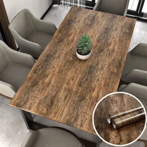 Vinil Kendinden yapışkanlı Su Geçirmez Ahşap Duvar Kağıtları duvar çıkartmaları Duvar için Rulo Mobilya Yenileme Filmi Yatak Odası Ev Dekor PVC