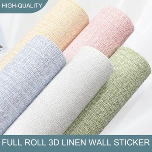 50cmX10m lihoa 3D aparra auto-itsaskorra PVC kolore solidoa loditua atzeko plano iragazgaitza horma berritzeko horma-irudiak horma-eranskailuak