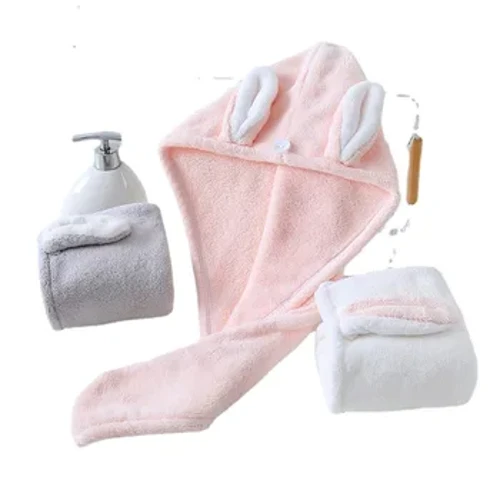 Asciugamano per capelli Avvolgente per donna Uomo Cappello per capelli asciutti Turbanti super assorbenti per capelli bagnati Cuffia da bagno avvolta