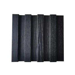 10 sztuk 2300MMX147MMX18MM Flut panele ścienne WPC CZYSTY kolor drewna dekoracja wnętrz fasada budynku płyta z włókna bambusowego