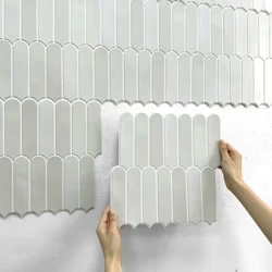 1/10pcs Pandekorasyon na 3D Peel and Stick Wall Panel 3D Tile Sticker Self-Adhesive Kitchen Tile Backsplash Banyo Wall Sticker