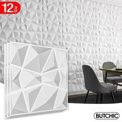 12 Chiếc 30X30Cm Siêu 3D Nghệ Thuật Dán Tường Tấm PVC Chống Thấm Nước 3D Dán Tường Trang Trí Ốp Kim Cương Thiết Kế DIY trang Trí Nhà 11.81 ''X 11.81''