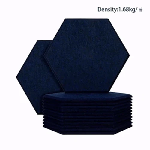 12 Pcs Hexagon Soundproofing Mauer Panelen Héich Dicht Sound Proof Akustik Panel Home Decor Crèche Kaméidi Isolatioun Mauer Dekor