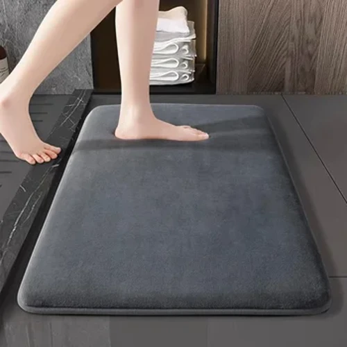 Superabsorberende gulvmatte, superabsorberende badematte, super antislip korallfløyel baderomsgulvmatte, dørmatte