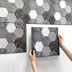 1/10 kpl 3D Boho Peel and Stick -seinäpaneeli itseliimautuva keittiön laatta Backsplash paksumpi seinätarra 3D laattatarra