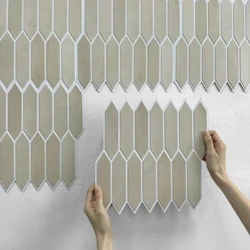 1/10pcs Dekorasyon na 3D Wall Panel Peel and Stick Tile Sticker Self Adhesive Kitchen Tile Backsplash Banyo Wall Sticker 30x30cm