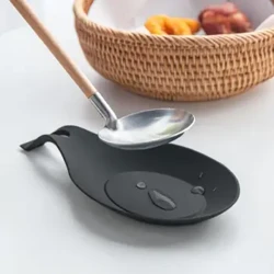 1pc-silikon çemçe dynç alyş nahary Iýmit derejesi Silisiýa jel çemçe ýylylyga çydamly Mat enjamy aşhana gap-gaçlary aşhana gap-gaçlary