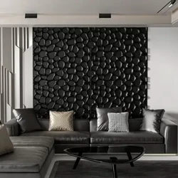 Art3d 60x120cm Lapopo'a PVC 3D Panel Panel Sandpits i Black mo Potu Potu, Lotu, Ofisa, Fa'atauga Faleoloa (6PCS)