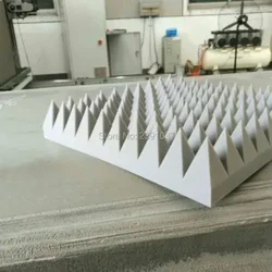 Světle šedá akustická pěna, ekologická, akustický panel, samolepka na zeď s pohlcováním rezonance, velká velikost, 50x50x10cm, 16 ks