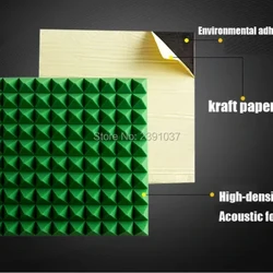 Kendinden Yapışkanlı Akustik Köpük 60 Adet Büyük Boy 50x50 cm Stüdyo Köpük Kapak 15 Metrekare Beyaz Akustik Tedavi Duvar Paneli