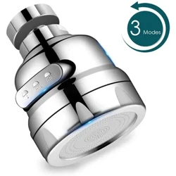 Faucet Cegin Troellog 360 Gradd Awyrydd Cymwysadwy Deuol Chwistrellwr Hidlydd Tryledwr Arbed Dŵr ffroenell Bath Faucet Connector