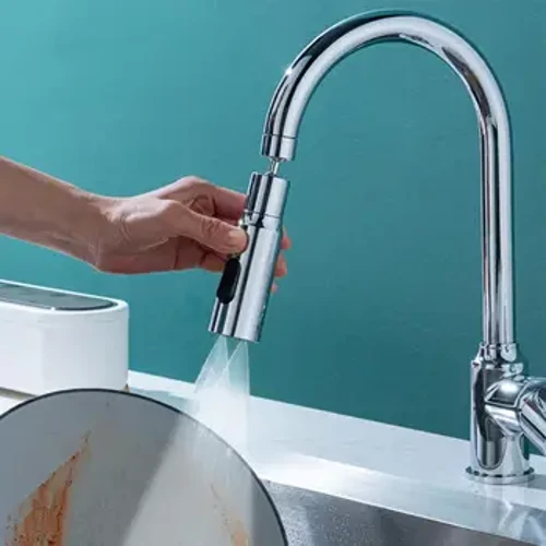 Küchenhahnbelüfter, 3 Modi, universell, 360° drehbar, Anti-Spritz-Wasserhahnverlängerung, Waschbecken, wassersparende Wasserhahnfilterdüse