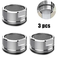 3PCS ya Shaba ya Kuokoa Maji Bomba la Kuhifadhi Maji la Bomba la M24 la nyuzinyuzi Bomba la Bafuni la Chuma cha pua Kinachoweza Kubadilishwa Kichujio Mchanganyiko wa Nozzle