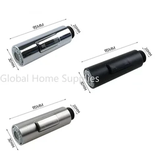 Kran Keran Kamar Mandi Tarik Semprotan Kepala Pancuran Setelan Spare Spare Pengganti Tap Sprayer Black Head Sprinkler Pawon