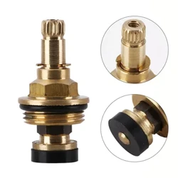 Kuningan Spool Spool Faucet Spool Air Panas dan Dingin G1/2 Kitchen Sink Mixer Tap Stream Sprayer Kepala Kuning Mixer Tap