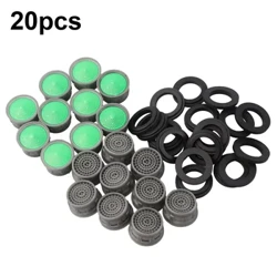 20Pcs Faucet Fa'aa'e Fa'asa'o Fa'asa'o Suiga Vaega Fa'aofi Fa'asu'e Fa'a'ele'ele Fa'apa Tap Filter Ukuka Faucet Mea